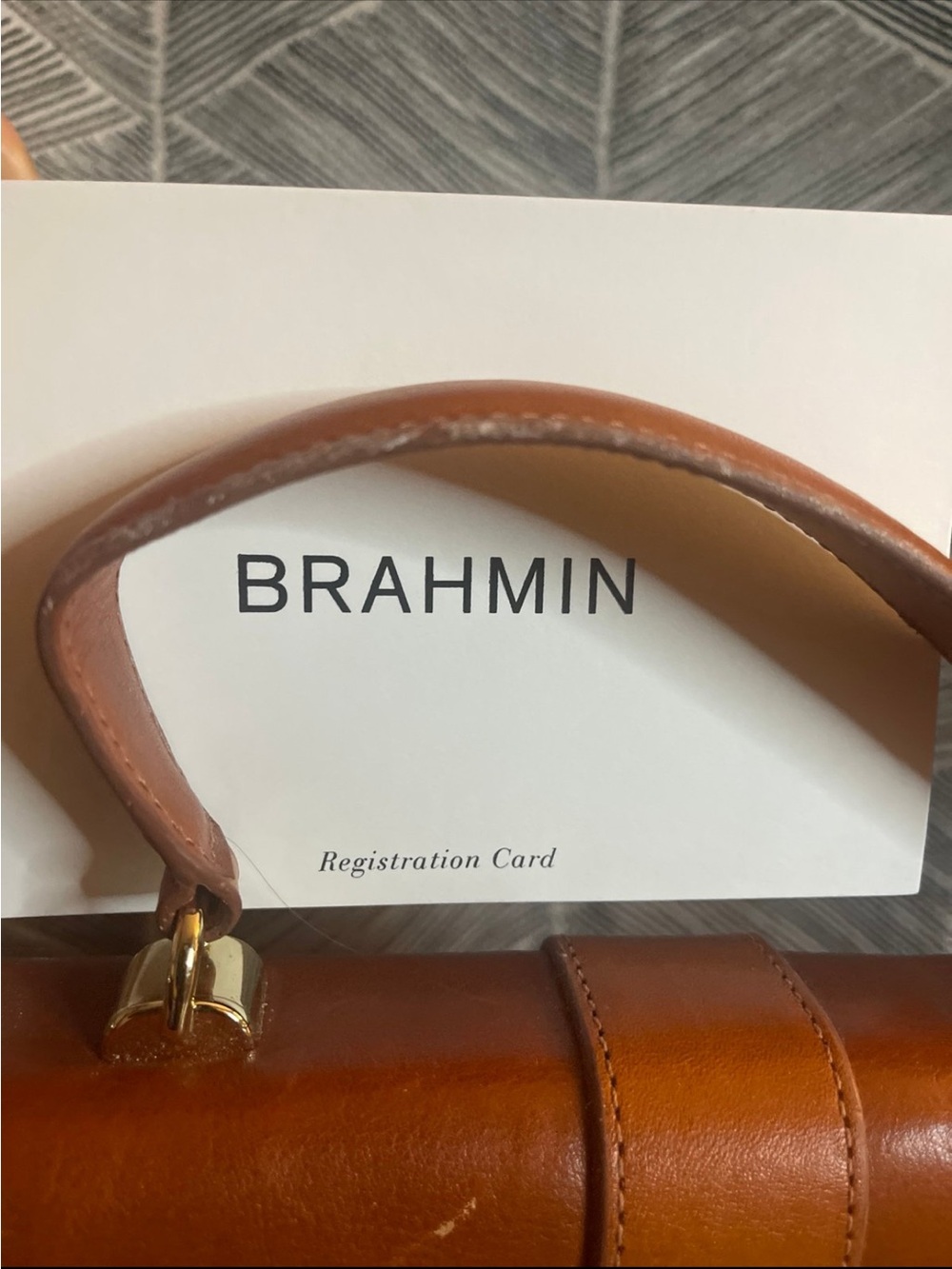 Brahmin Saddle Brown Leather Top-Handle Satchel - Picture 3 of 12